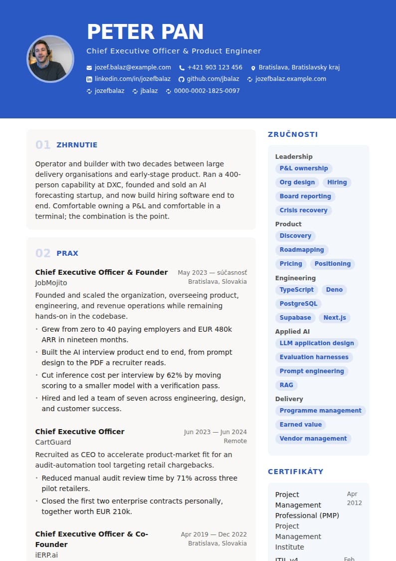 Creative resume template